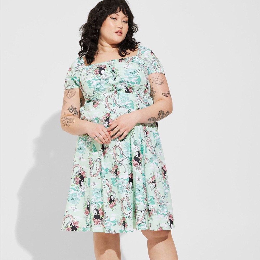 Studio Ghibli Spirited Away Mini Grommet Skater Dress 3X